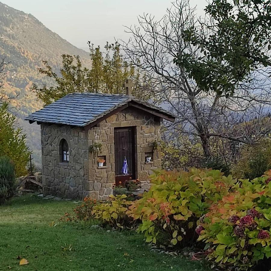 Παραδοσιακή Πέτρινη Κατοικία Στην Βλάχα Ελάτης Luaran gambar